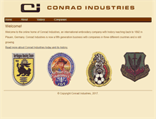 Tablet Screenshot of conrad-industries.com